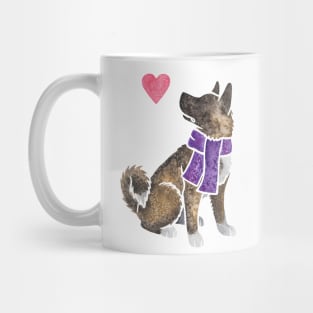 Watercolour Akita Mug